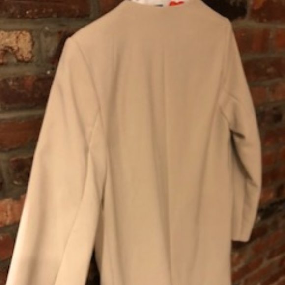 WOMENS BEIGE ZIP UP JACKET - Picture 3 of 5